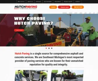 Hutchpaving.com(Hutch Paving) Screenshot