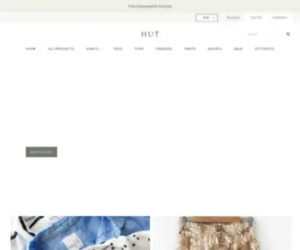 Hutclothing.com(Women's Linen Clothing) Screenshot