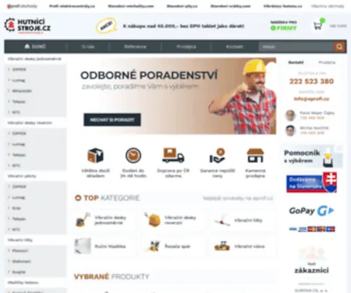 Hutnici-Stroje.cz(Vibrační) Screenshot