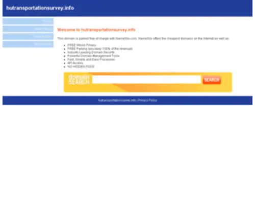 Hutransportationsurvey.info(Online Survey Jobs) Screenshot