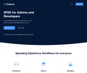 Hutte.io(SFDX UI for Admins and Developers) Screenshot