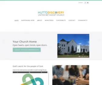 Huttodiscovery.org(Hutto Discovery United Methodist Church Home) Screenshot