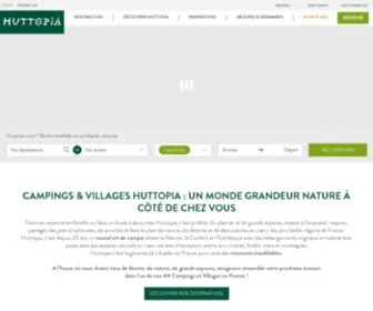 Huttopia-SA.com(Vacances en Camping et Village nature en France et au Canada) Screenshot