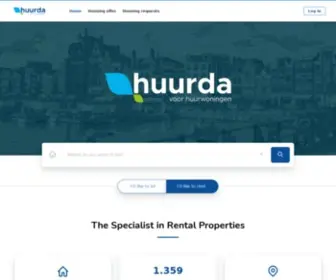 Huurda.com(Specialist in huurwoningen en huurhuizen in Nederland) Screenshot
