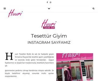 Huuributik.com(Kayseri Tesettür Giyim) Screenshot