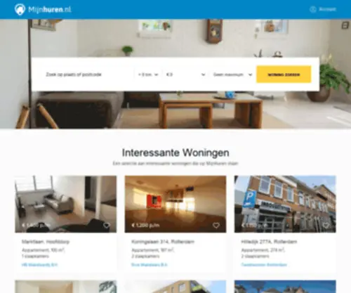 Huurwoning.com(Huizen en appartementen te huur in Nederland) Screenshot