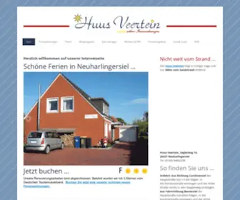 Huus-Veertein.de(Schöne Ferien in Neuharlingersiel) Screenshot