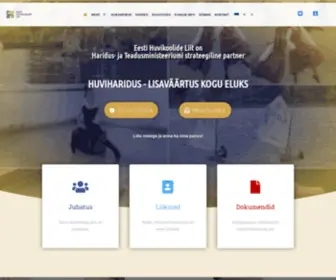 Huvikoolideliit.ee(Eesti Huvikoolide Liit) Screenshot