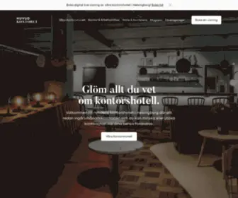 Huvudkontoret.se(Två unika Kontorshotell i Helsingborg) Screenshot