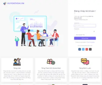 Huyenthoai.vn(Cung cấp hệ thống Dịch Vụ Mạng Xã Hội) Screenshot