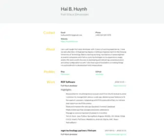 Huynhhai.com(Nginx) Screenshot