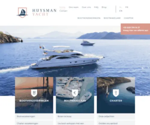 Huysmanyachtinsurance.com(Huysman Yacht) Screenshot