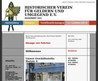 HV-Geldern.de(Aktivitäten) Screenshot