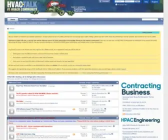 Hvac-Talk.com(Heating, Air & Refrigeration Discussion) Screenshot