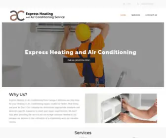 Hvaccanogapark.com(Express Heating and Air Conditioning) Screenshot