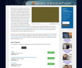 Hvaced.com(HVAC Education) Screenshot