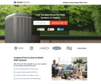 HvacPricer.com(Find The Best Prices For HVAC Systems In Your Area) Screenshot