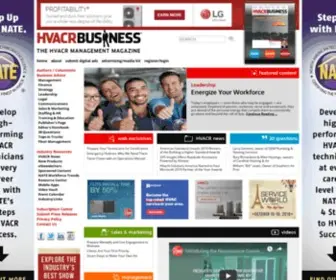 Hvacrbusiness.com(The editorial focus and mission of HVACR Business) Screenshot