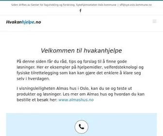 HvakanhJelpe.no(Gode løsninger for folk med kognitiv svikt) Screenshot