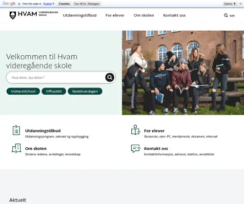 Hvam.vgs.no(Videregående) Screenshot