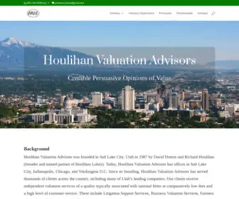 Hvaslc.com(Houlihan Valuation Advisors) Screenshot