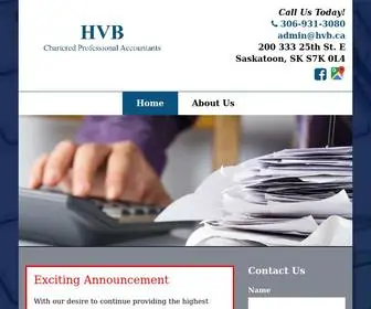 HVB.ca(HVB Chartered Professional Accountants) Screenshot