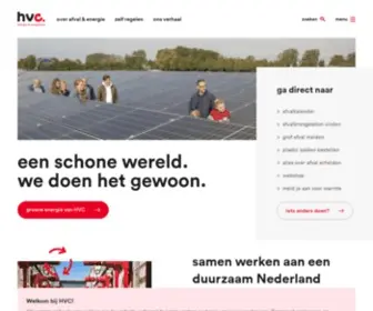 HVCgroep.nl(Een schone wereld) Screenshot