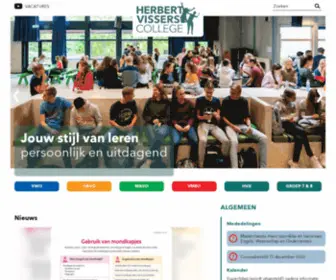 HVC.nl(Herbert Vissers College Nieuw) Screenshot