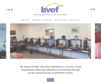 Hvef.org(Hopewell Valley Educational Foundation) Screenshot