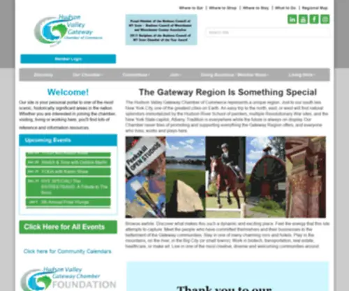 Hvgatewaychamber.com(Hudson Valley Gateway Chamber of Commerce) Screenshot