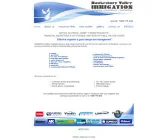 Hvi.com.au(Hawkesbury Valley Irrigation) Screenshot