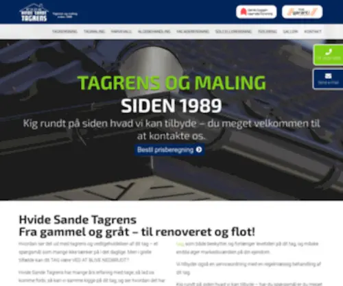 Hvidesande-Tagrens.dk(Facaderengøring) Screenshot