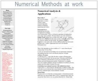 HVKS.com(Mumerical Analysis and Methods) Screenshot