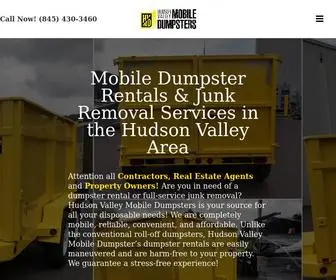 Hvmobiledumpsters.com(Hudson Valley Mobile Dumpster Rentals & Junk Removal) Screenshot