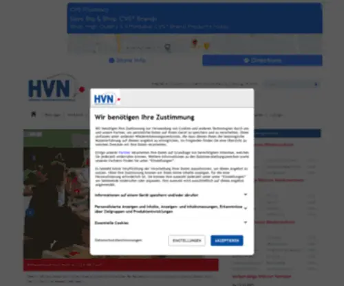 HVN-Online.com(Handballverband Niedersachsen) Screenshot