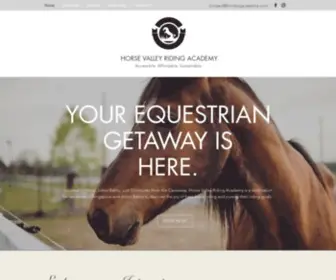 Hvridingacademy.com(Horse Valley Riding Academy) Screenshot