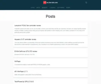 HW-Lab.com(Hardware portal) Screenshot