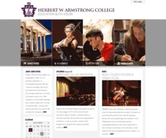 Hwacollege.org(Armstrong College) Screenshot
