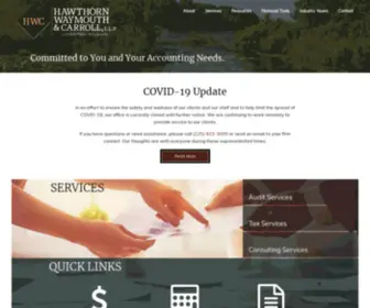 HWC-Cpa.com(Hawthorn Waymouth & Carroll) Screenshot