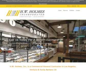 Hwholmesinc.com(Commercial General Contractor Ventura) Screenshot