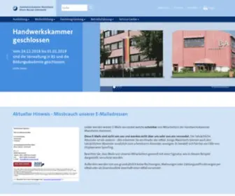 HWK-Mannheim.de(Interessenvertretung des Handwerks) Screenshot