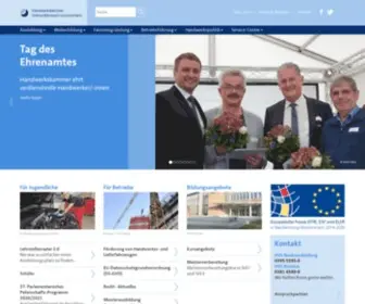 HWK-OMV.de(Willkommen bei der Handwerkskammer Ostmecklenburg) Screenshot