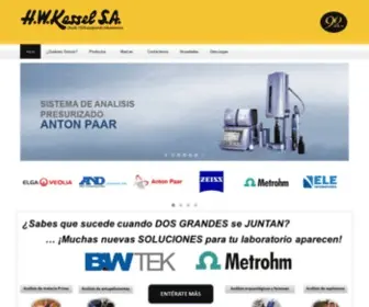 Hwkessel.com.pe(Equipar laboratorios es nuestra especialidad) Screenshot