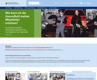HWkno.de(Willkommen bei Ihrer Handwerkskammer Niederbayern) Screenshot