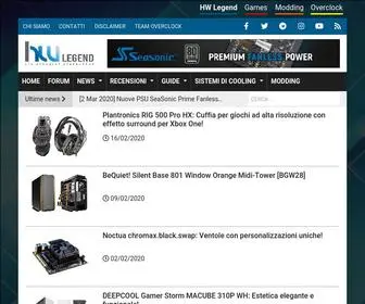 Hwlegend.tech(News, Recensioni, Guide su Hardware, Software ed Overclock) Screenshot