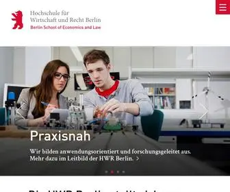 HWR-Berlin.de(Hochschule für Wirtschaft und Recht Berlin) Screenshot