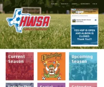 Hwsa.org(Houston Women's Soccer Association) Screenshot