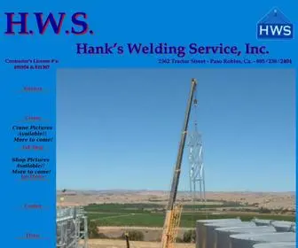 Hwsinc.net(Hank's Welding Service) Screenshot