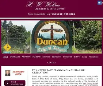 HWWallacecbc.com(Wallace Cremation & Burial Centre) Screenshot