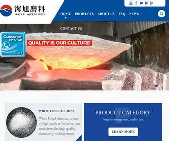 Hxabrasive.com(Chromite sand) Screenshot